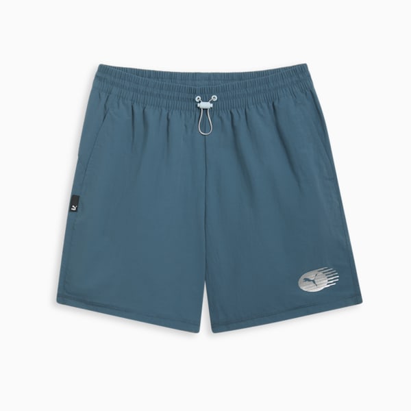 NYC Men's Woven 6" Shorts, Gray Skies, extralarge